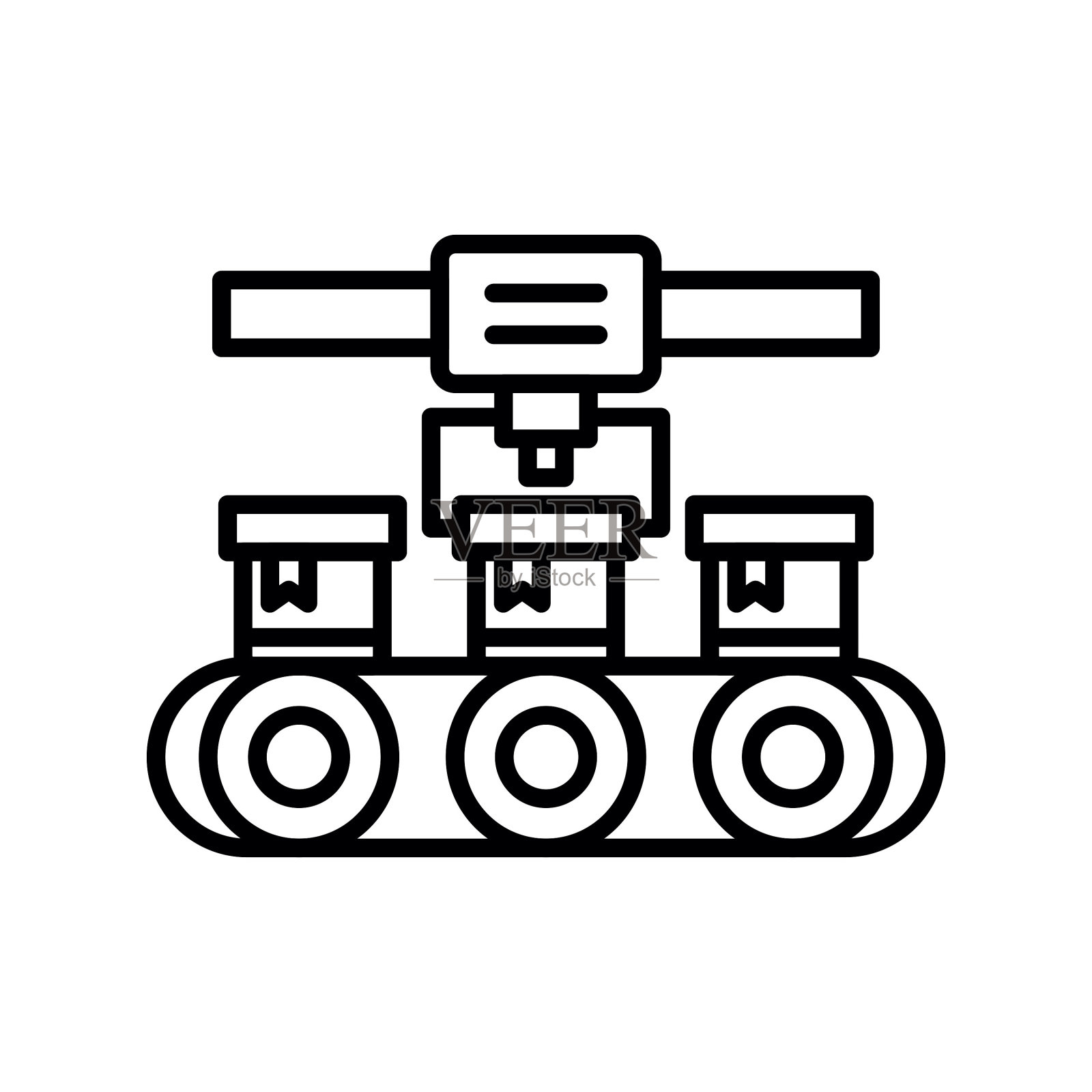 传送带创意图标设计插画图片素材