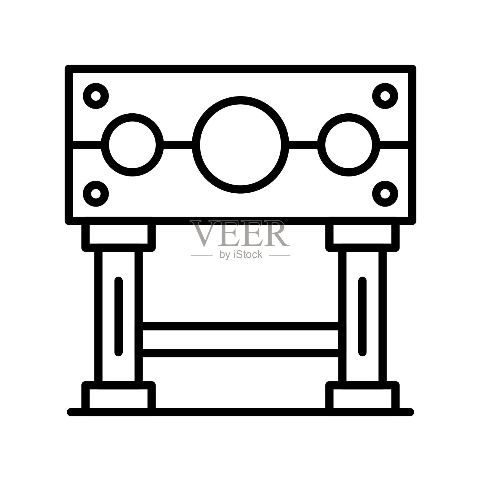 颈手枷图标插画图片素材