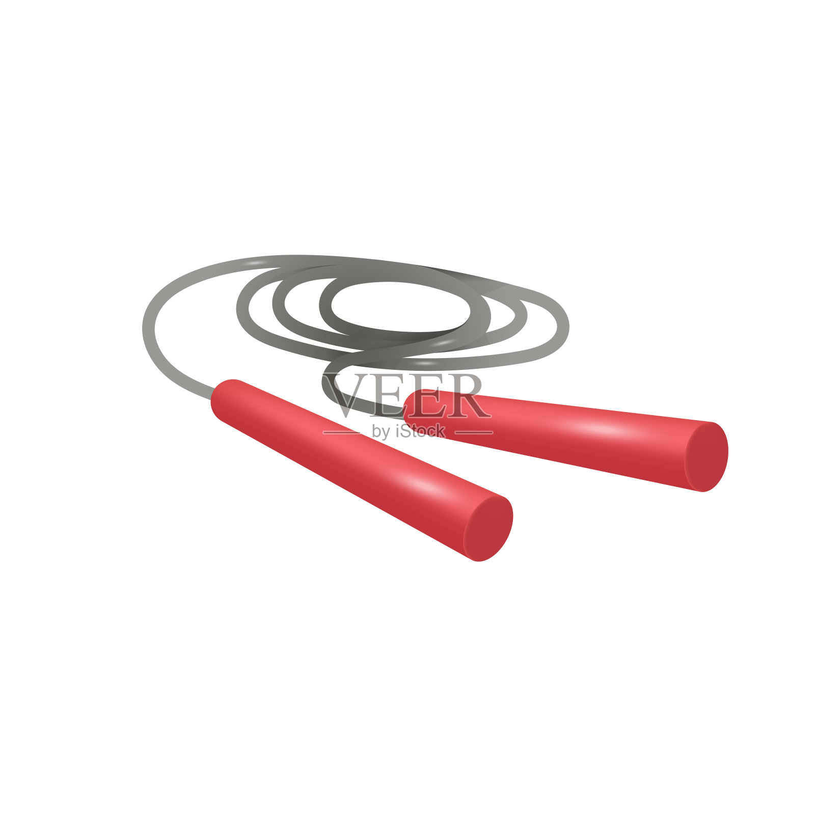 跳绳或跳绳儿童或成人3D插图插画图片素材