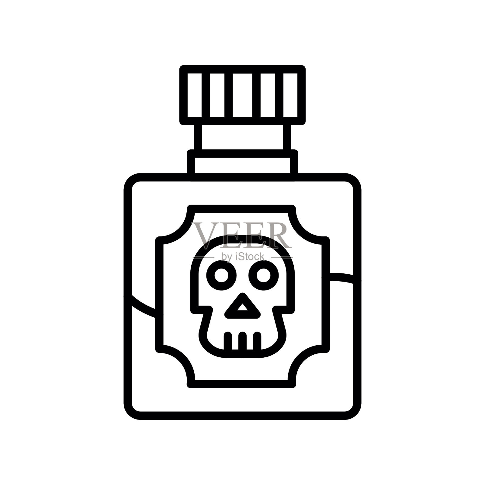 毒药图标插画图片素材