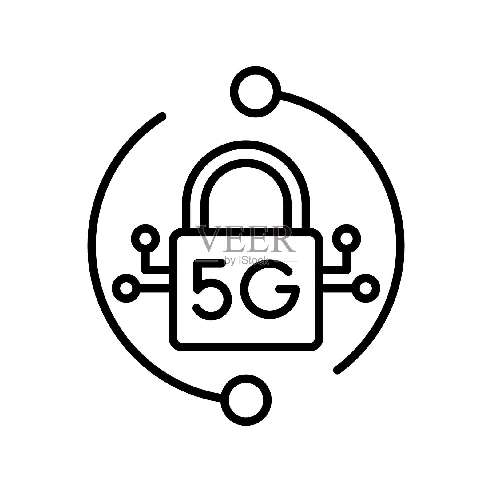 互联网安全图标插画图片素材