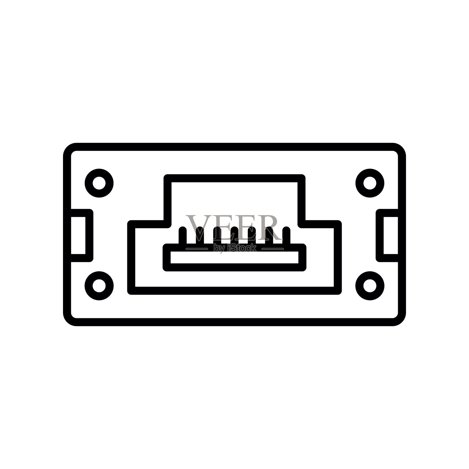 Hdmi图标插画图片素材