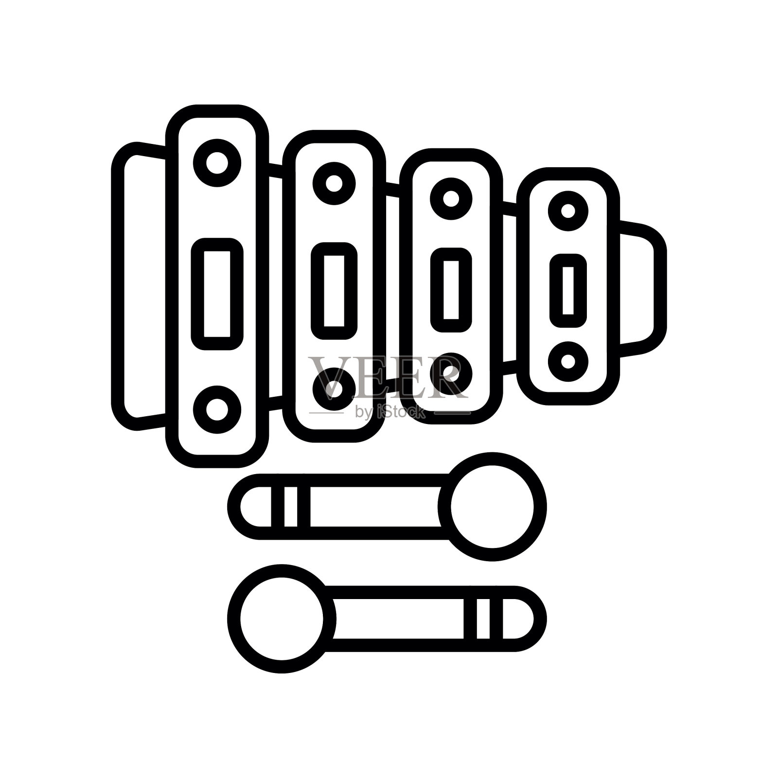 木琴图标插画图片素材