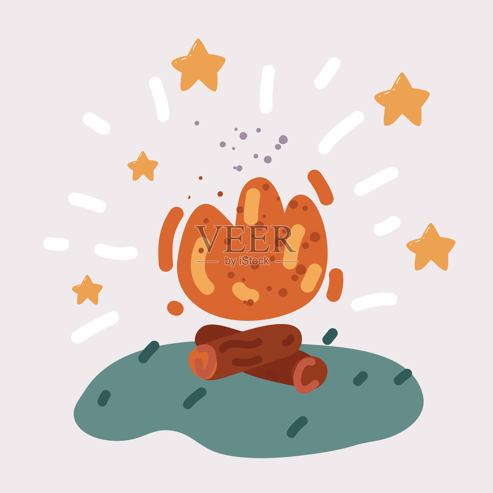 火焰的矢量插图插画图片素材