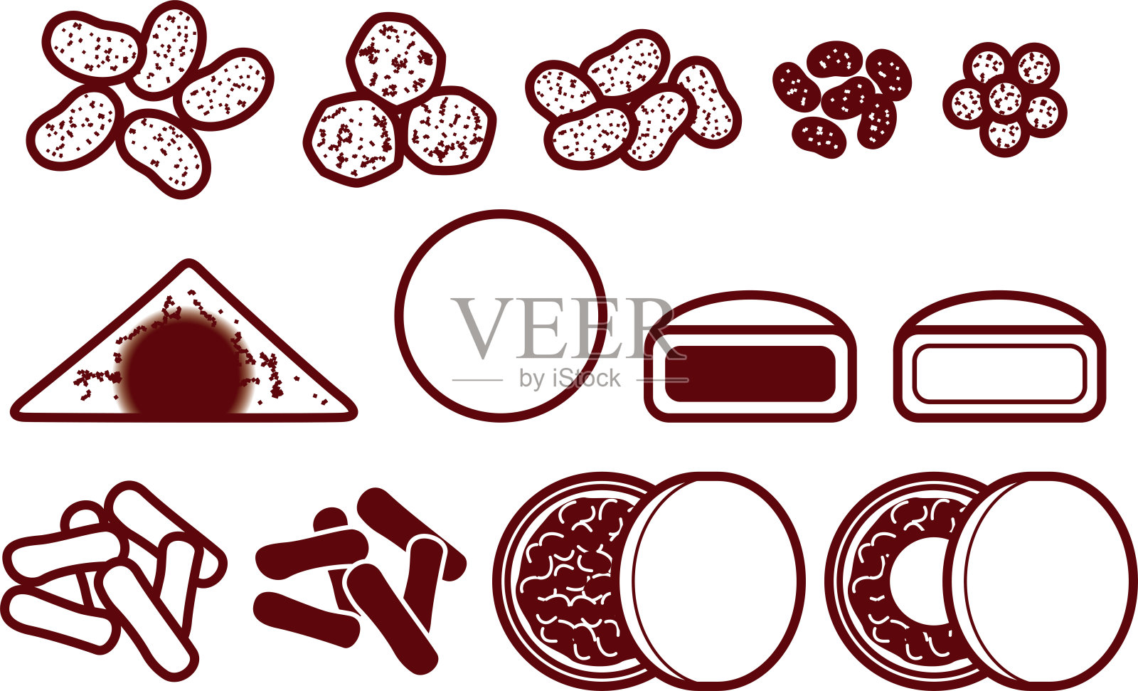 日本糖果L插画图片素材