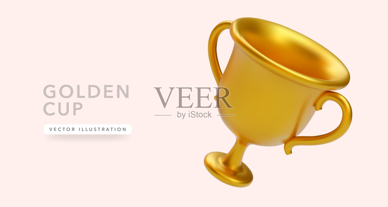 3d真实感金杯插画图片素材