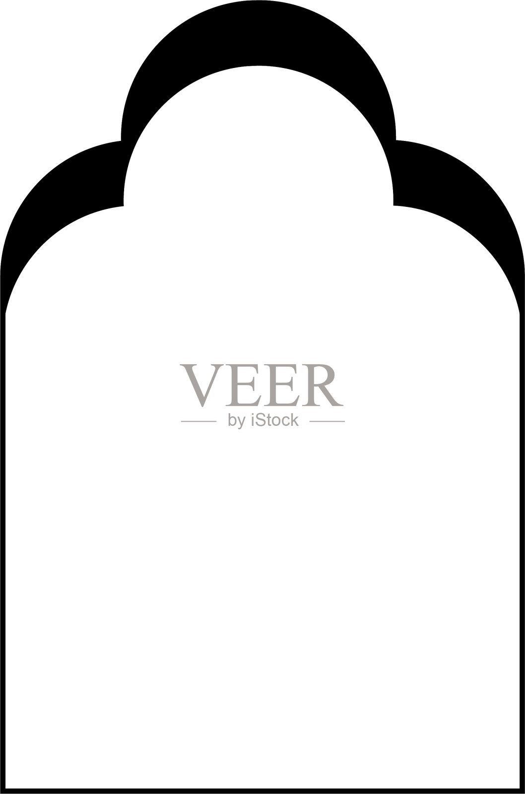 极简的线性拱门框架，元素和插图在简单的线性风格插画图片素材