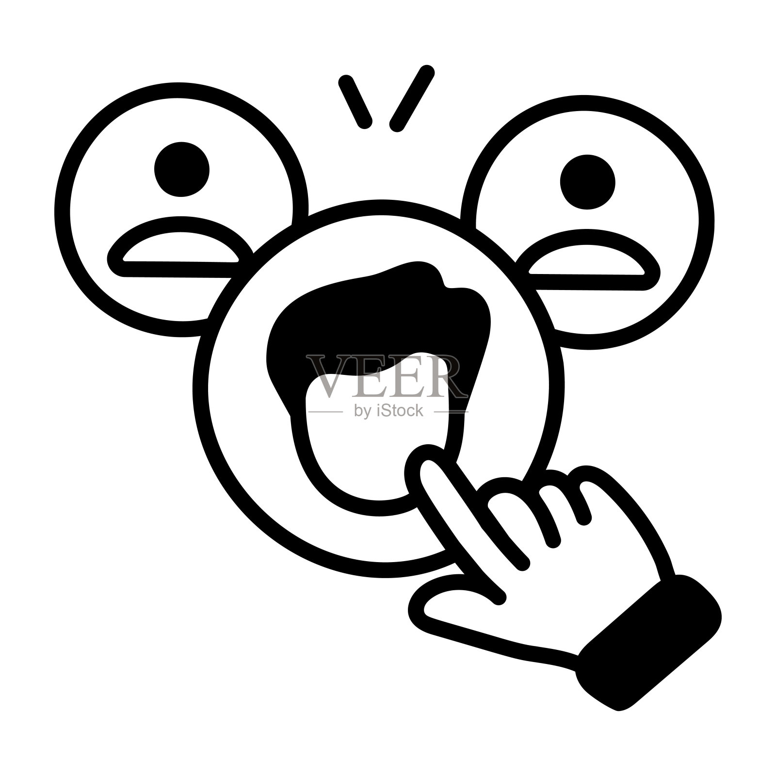 选择候选人插画图片素材