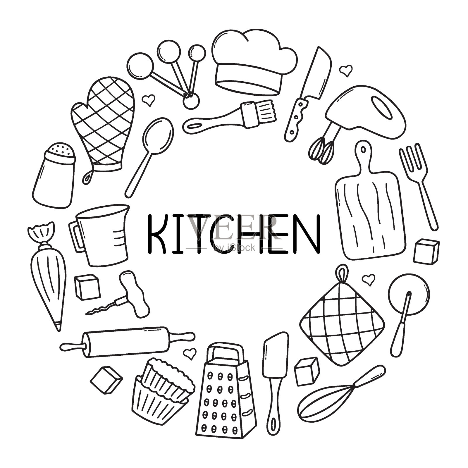 厨房插画图片素材