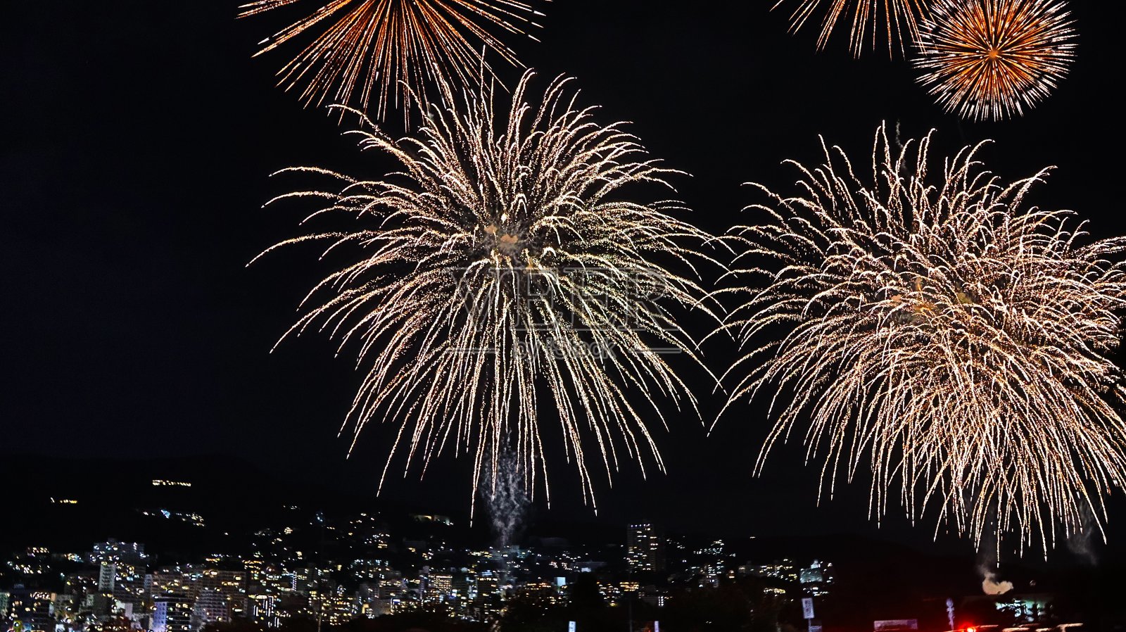 热海烟花照片摄影图片