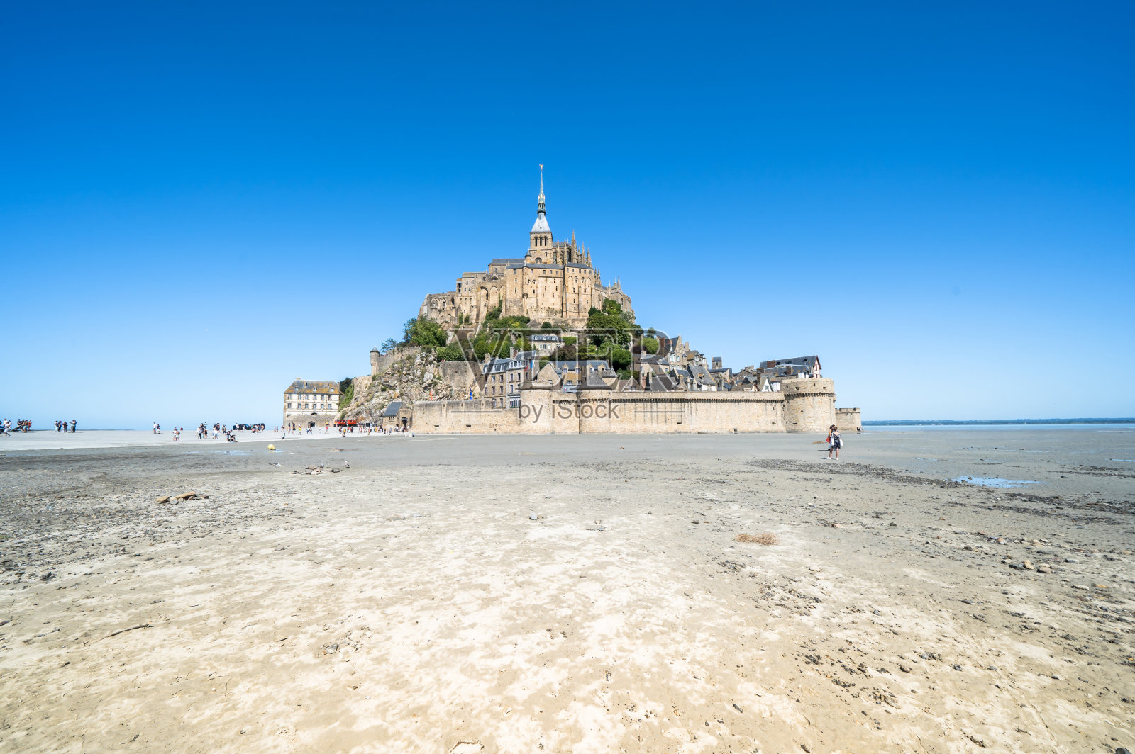 圣米歇尔山修道院，法国照片摄影图片