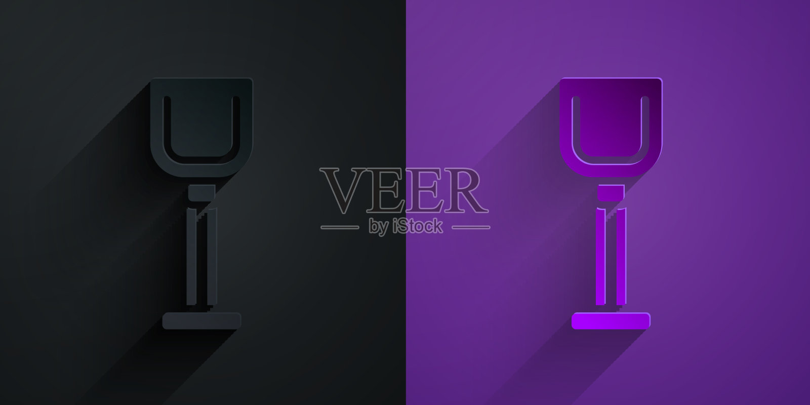 剪纸铲玩具图标孤立在黑色上图标素材