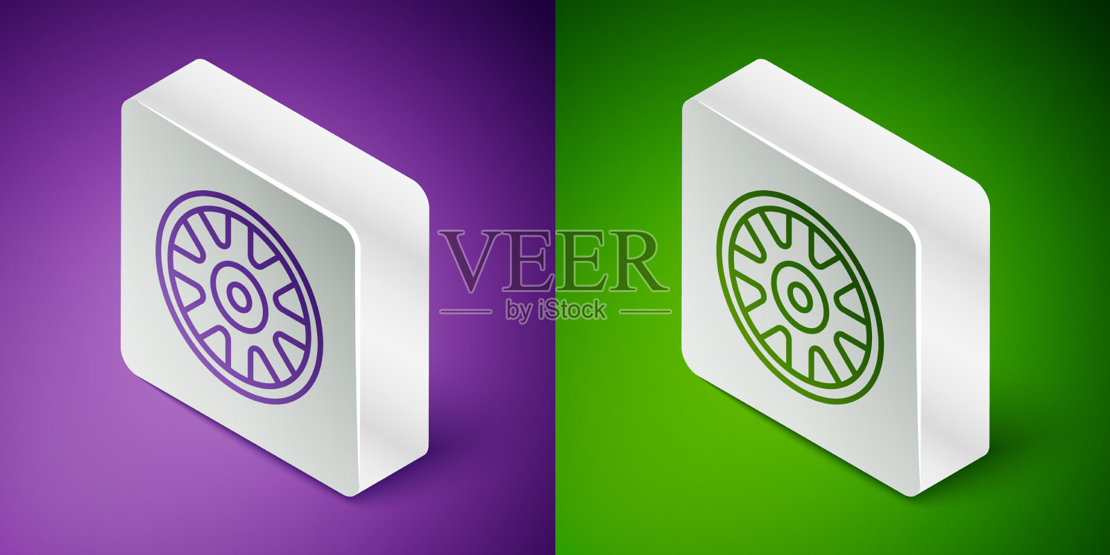 等距线合金车轮用于汽车图标隔离图标素材