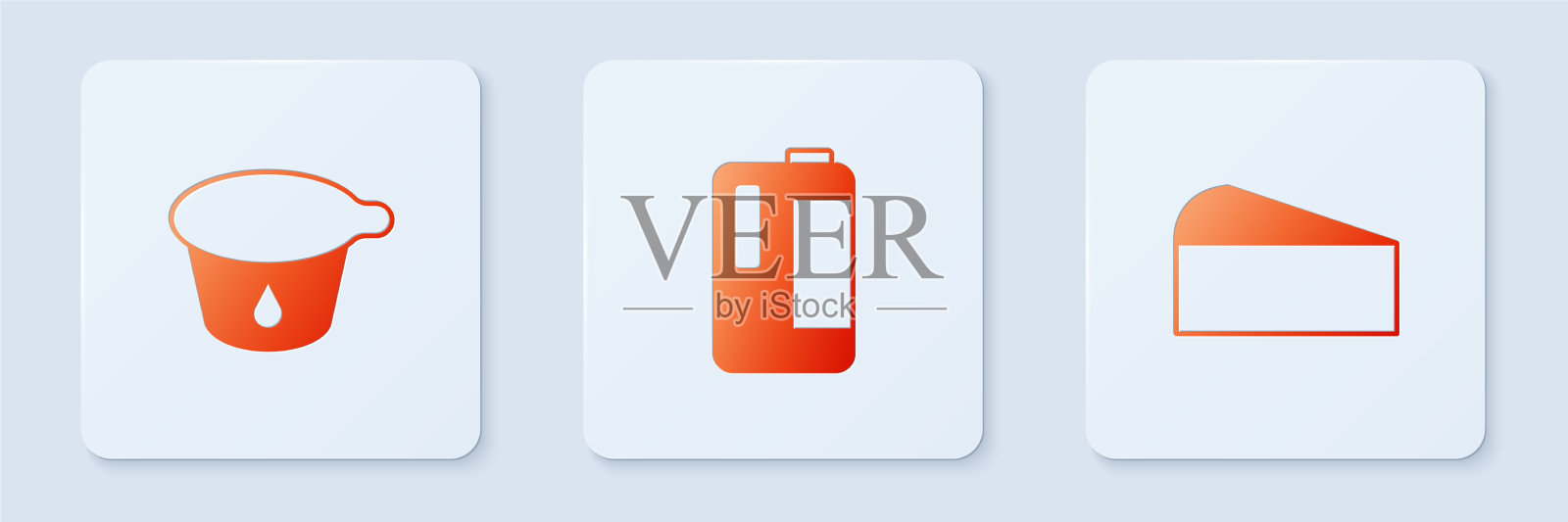 将牛奶放入塑料瓶酸奶容器中图标素材