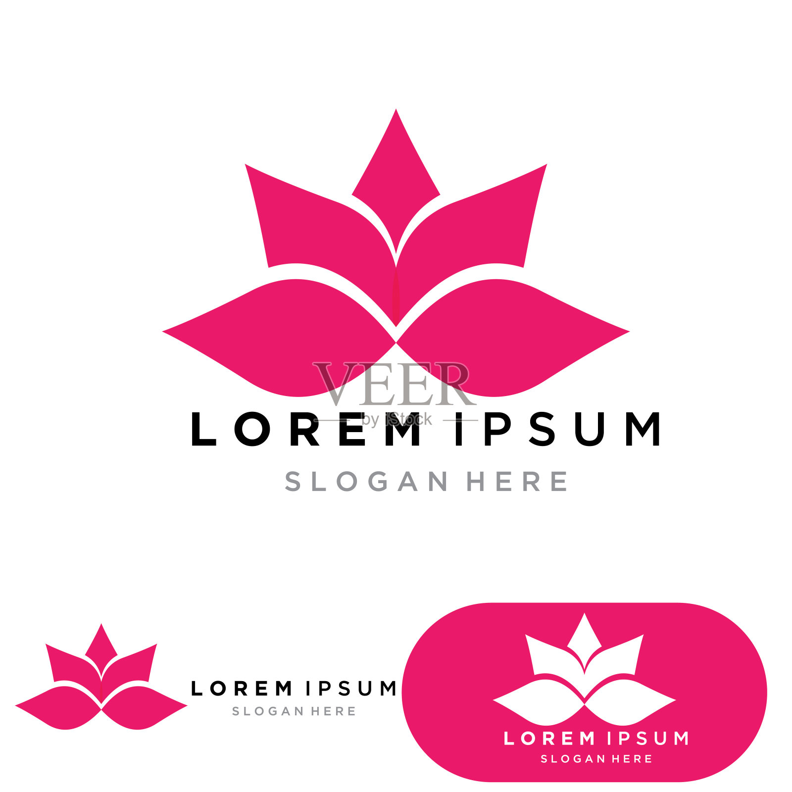 瑜伽设计股票。人类冥想在莲花矢量插图插画图片素材