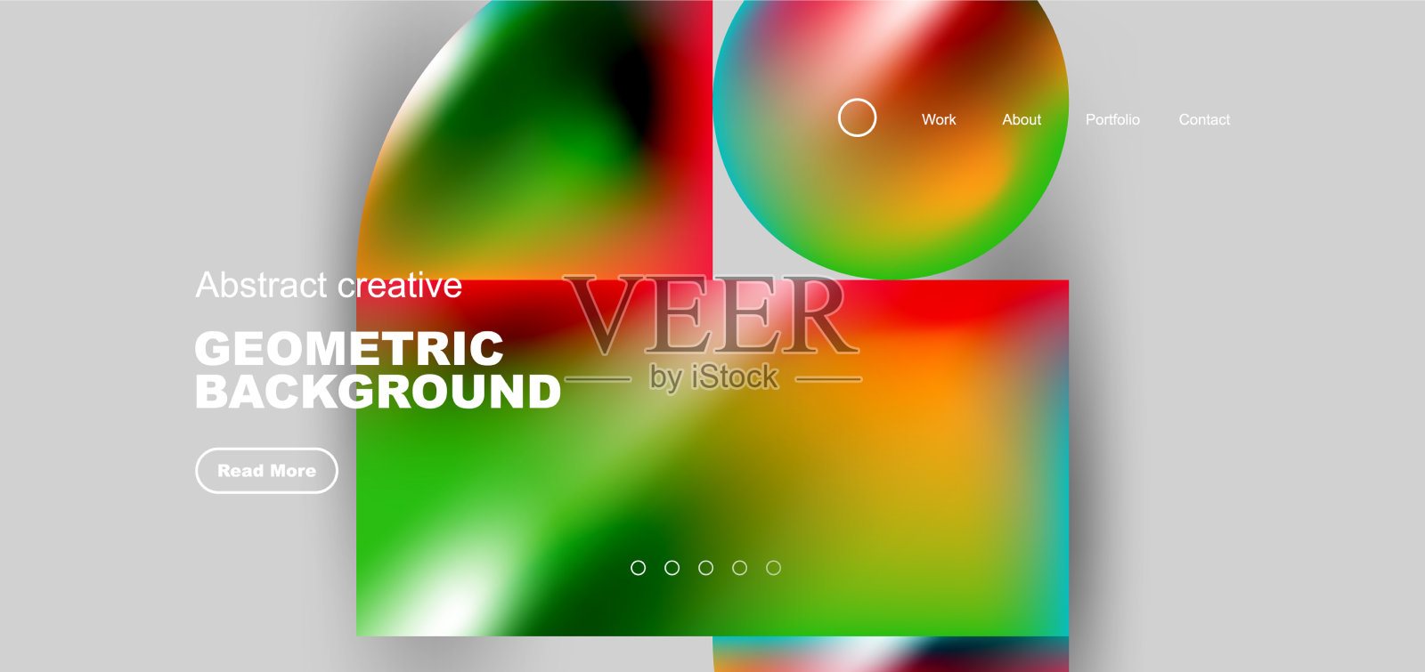 闪亮的圆圈和圆形几何元素插画图片素材