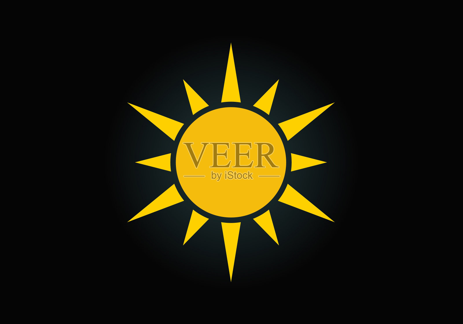 抽象创意太阳标志设计，夏日太阳标志，日爆标志符号插画图片素材