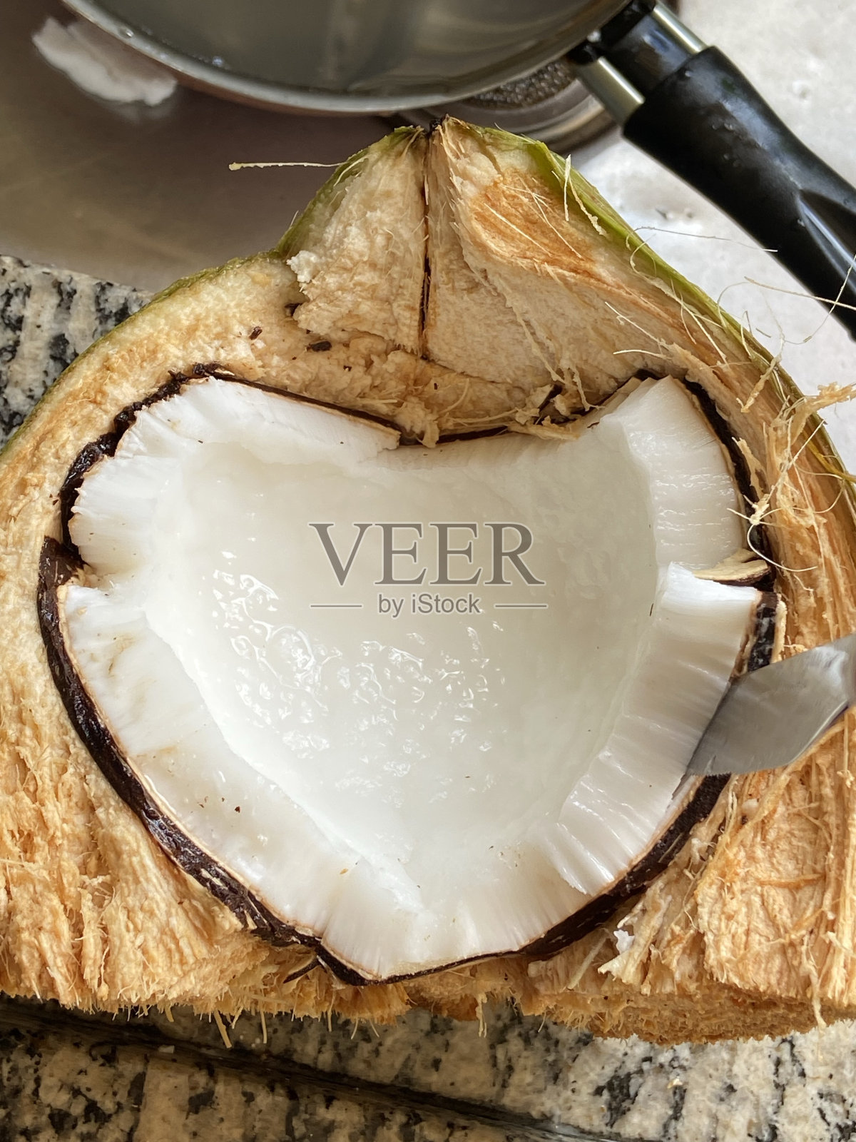 椰子的心照片摄影图片