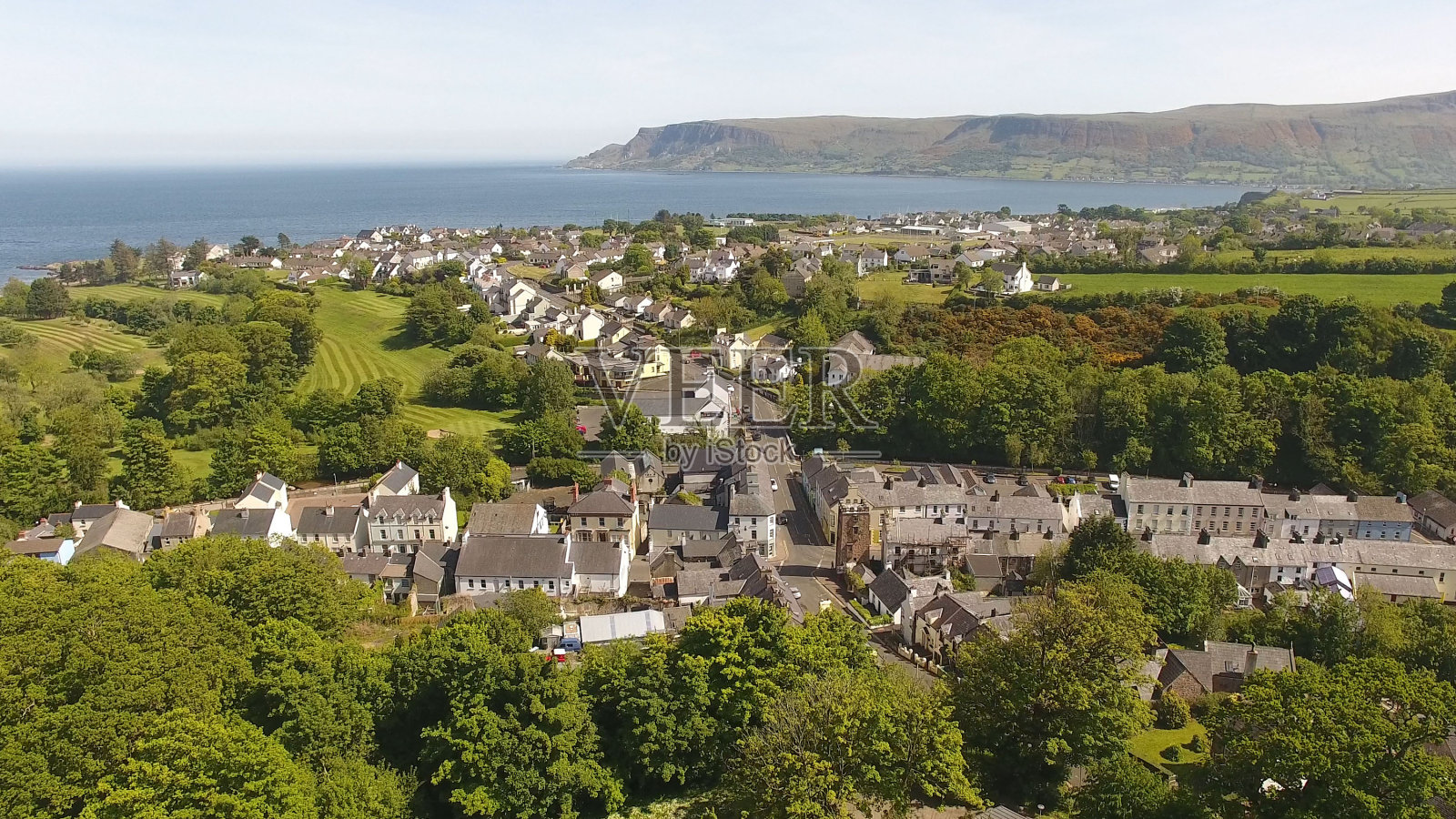 北爱尔兰安特里姆公司的Cushendall村照片摄影图片