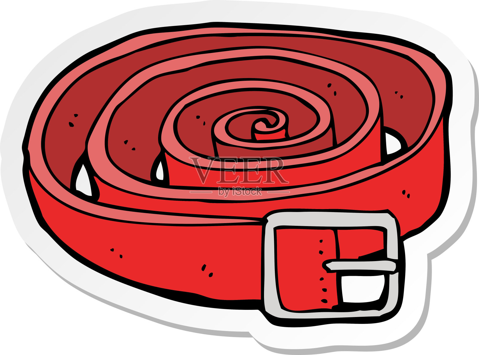 卡通皮带贴纸设计元素图片