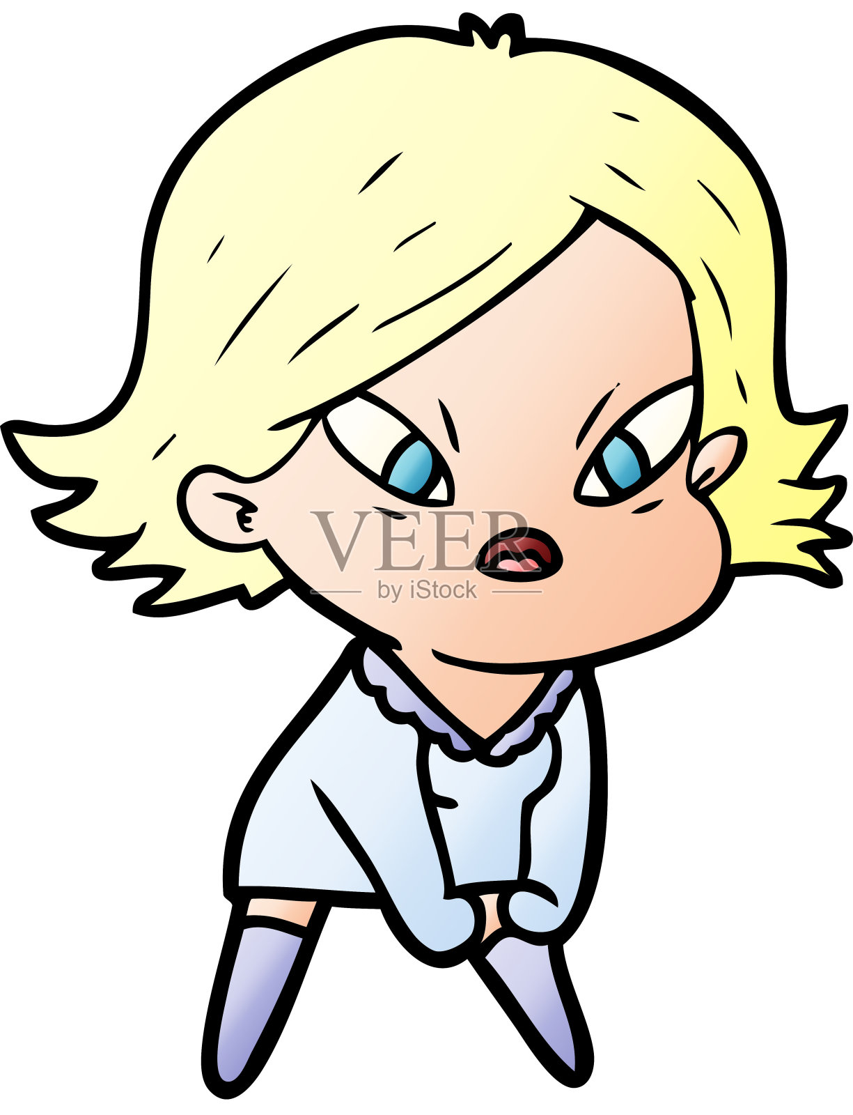 卡通压力女人设计元素图片