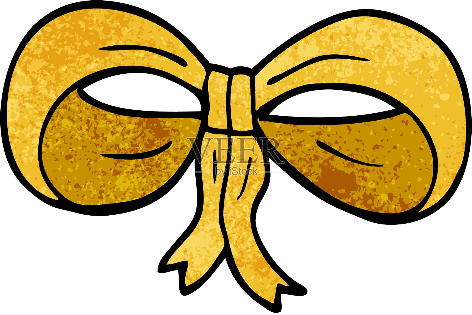 卡通涂鸦系蝴蝶结设计元素图片