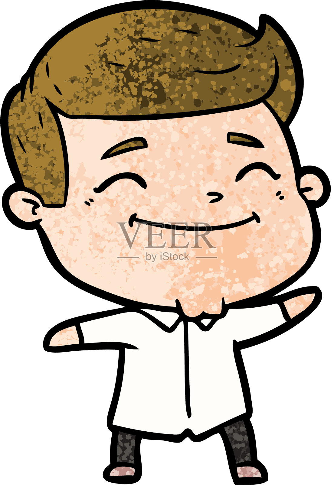 快乐卡通人设计元素图片