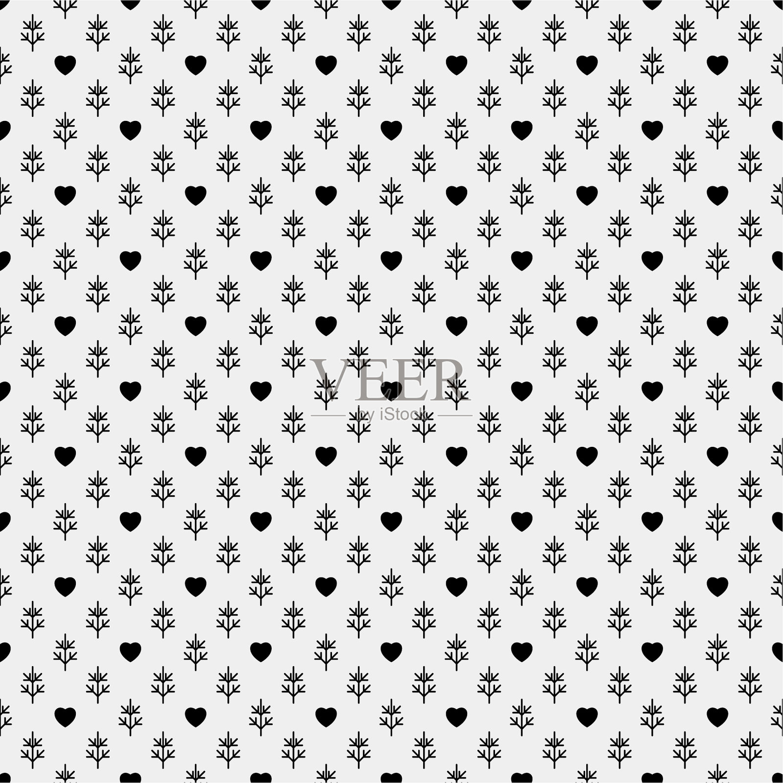 欧芹和莳萝无缝图案。绿色背景。食线纹章饰品插画图片素材