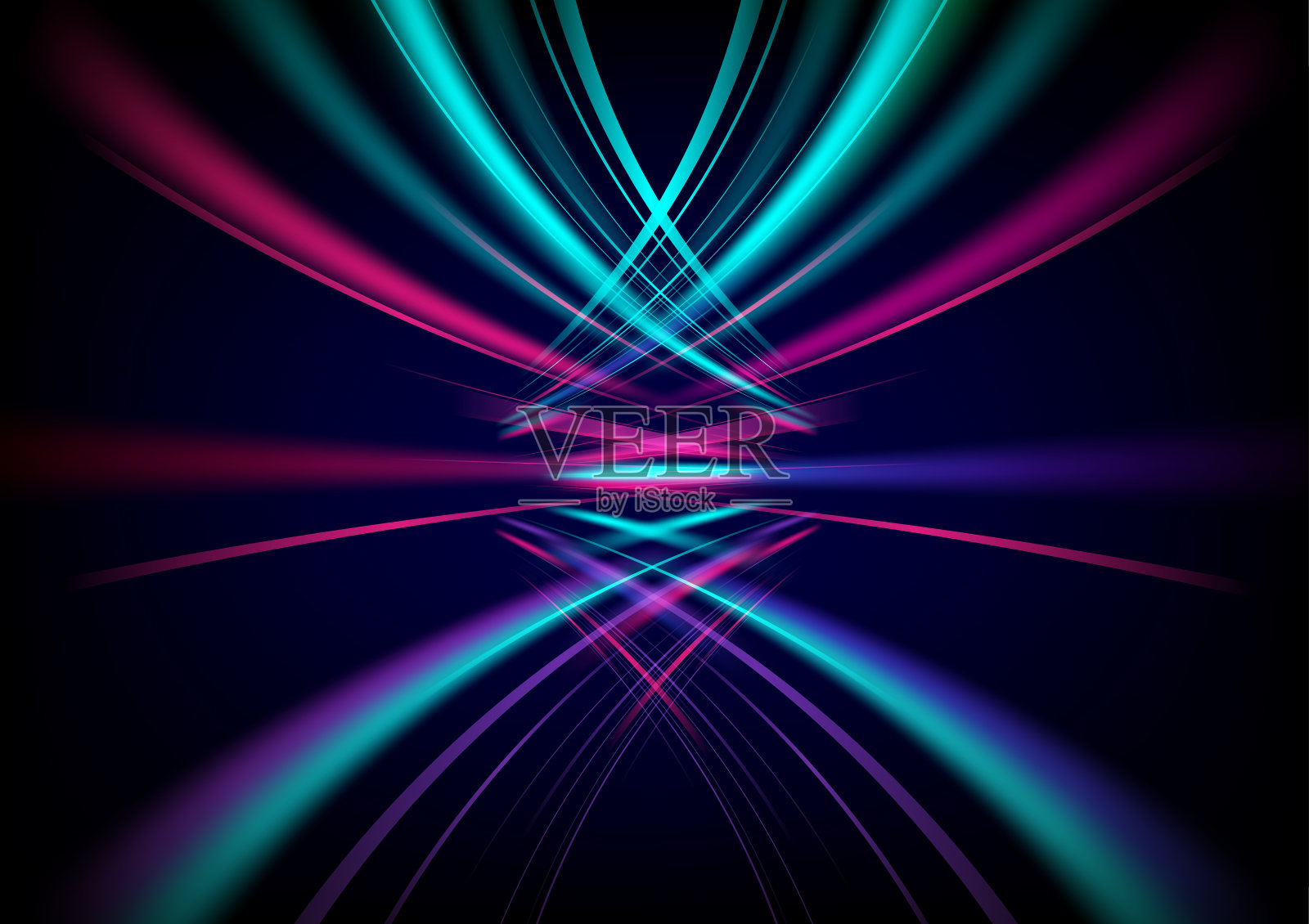 深色背景上的浅色线条插画图片素材