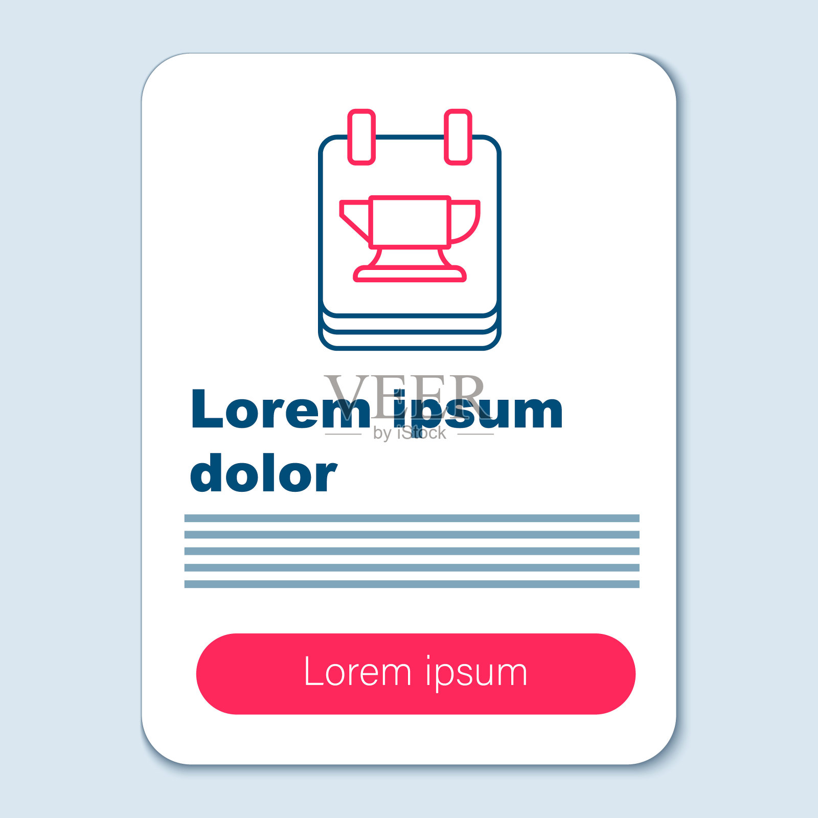 线铁匠铁砧工具图标隔离在灰色背景。金属锻造。建立工具。彩色轮廓概念。向量设计模板素材