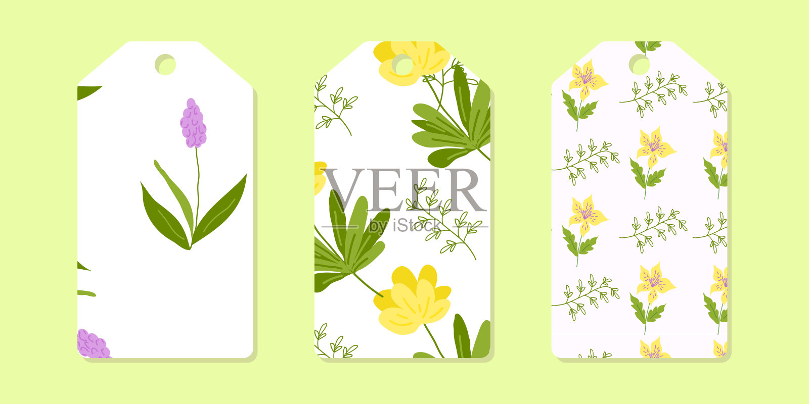 服装彩色标签的布局模板插画图片素材