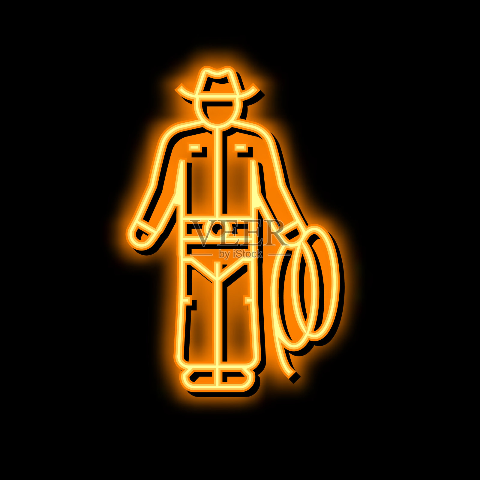 黑色背景下的人体模型特写镜头插画图片素材