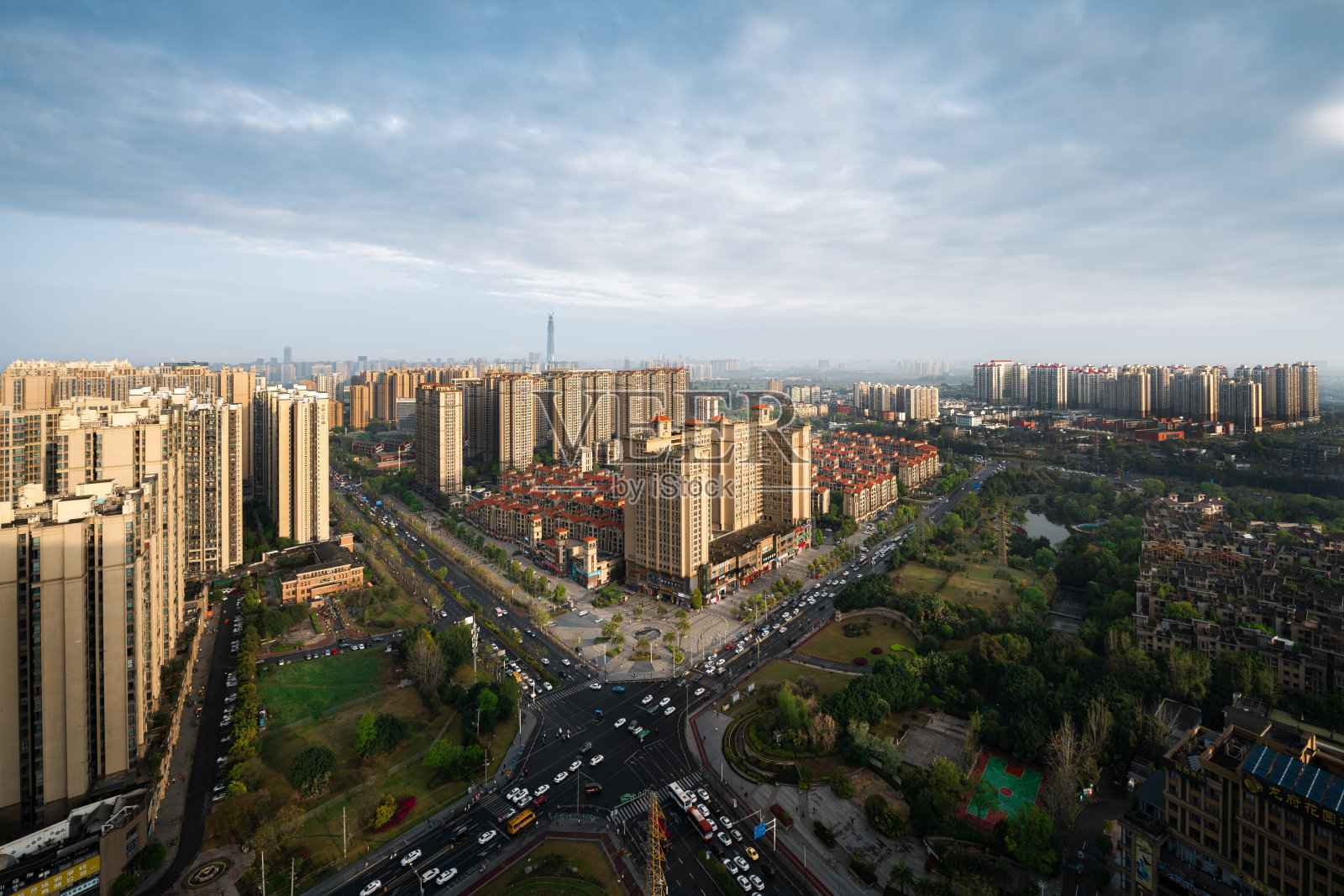 日出现代住宅照片摄影图片