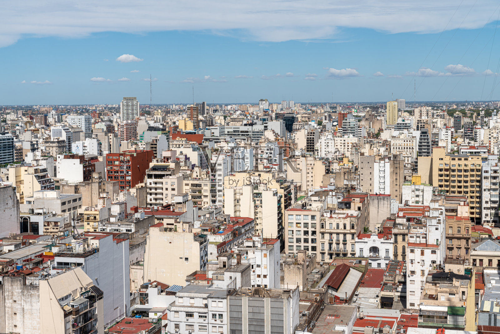 布宜诺斯艾利斯的天际线:充满活力的城市全景照片摄影图片