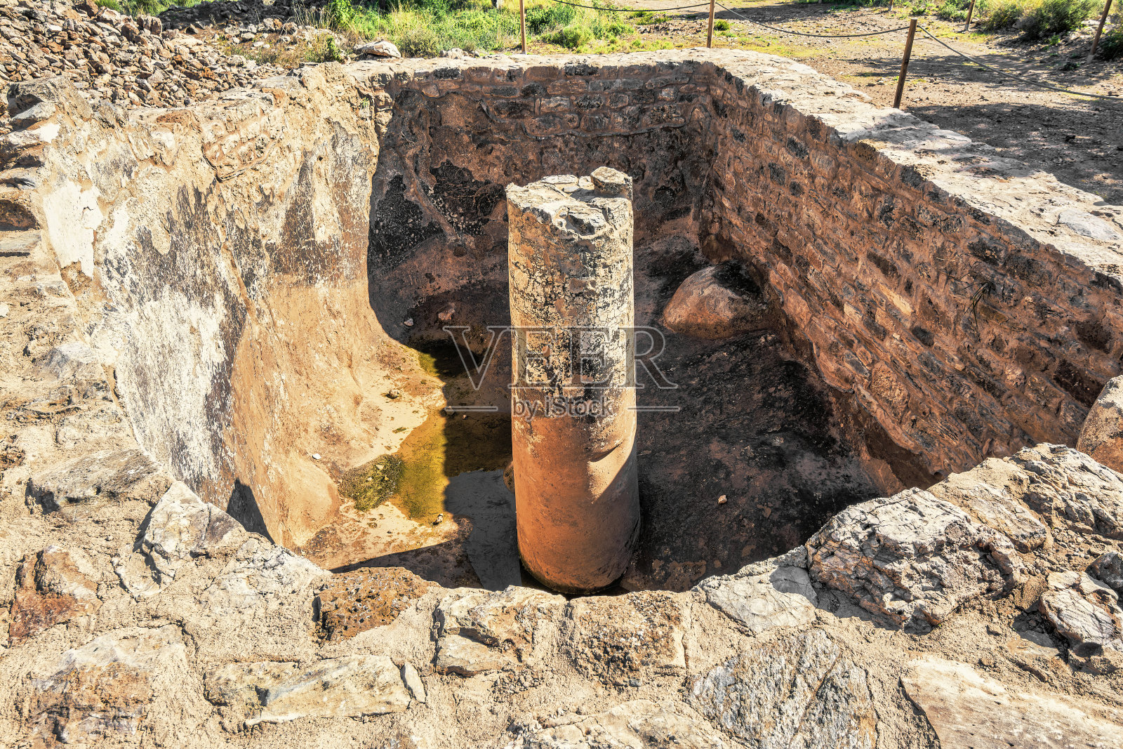Lavrion古银矿的历史遗址照片摄影图片