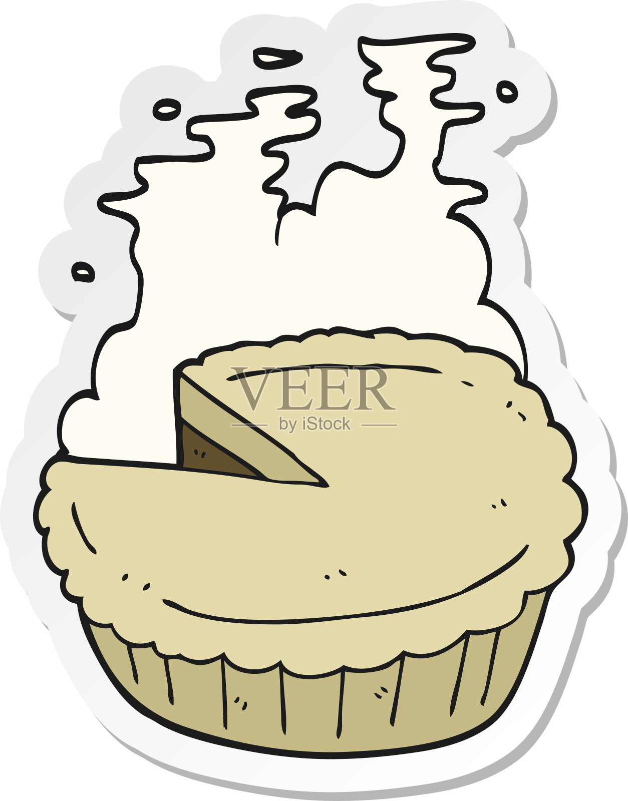 卡通派的贴纸设计元素图片