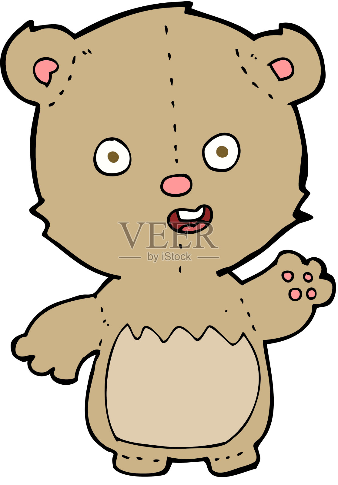 卡通泰迪熊设计元素图片