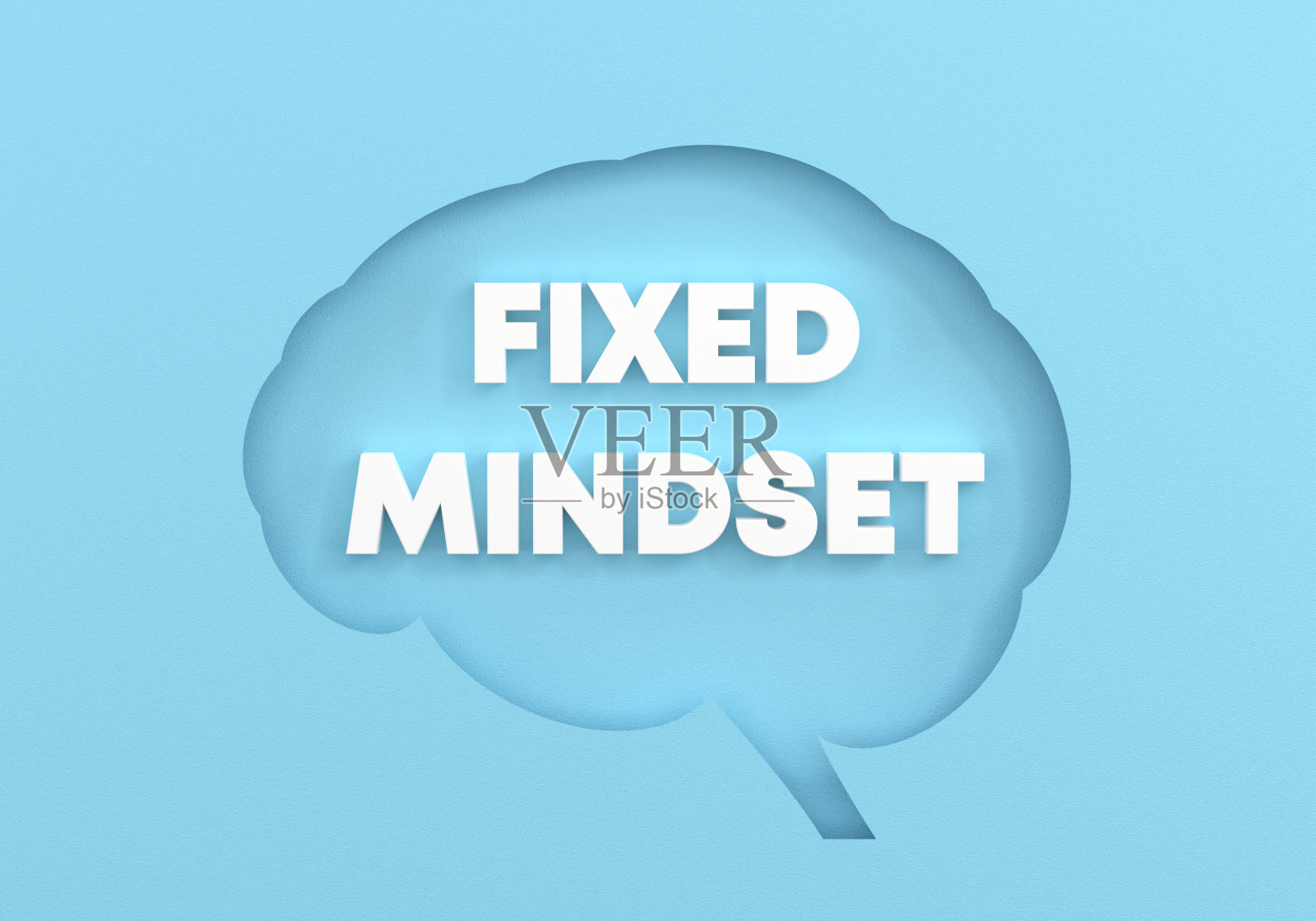 大脑形状和固定思维照片摄影图片