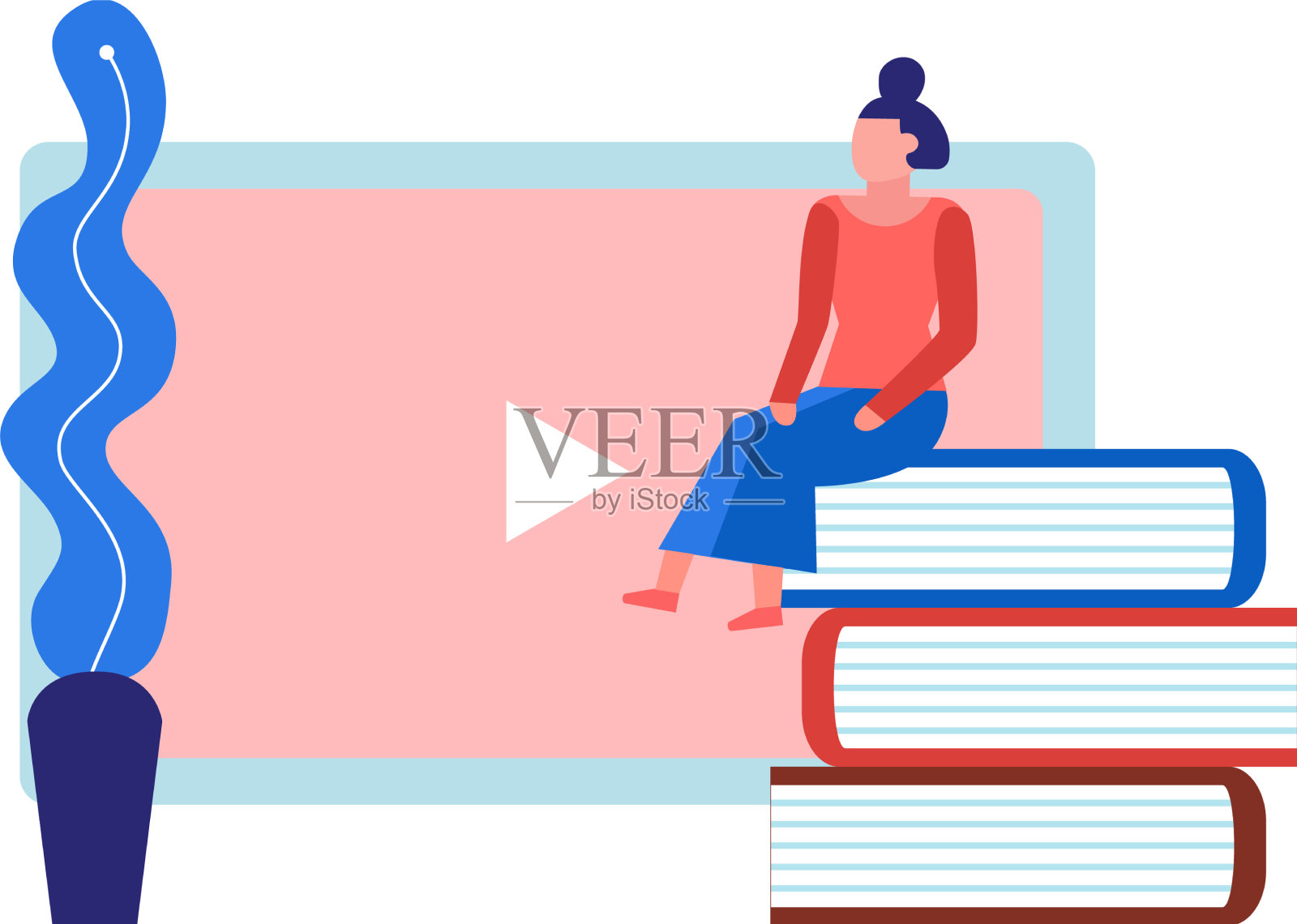 网上图书教程作文设计元素图片