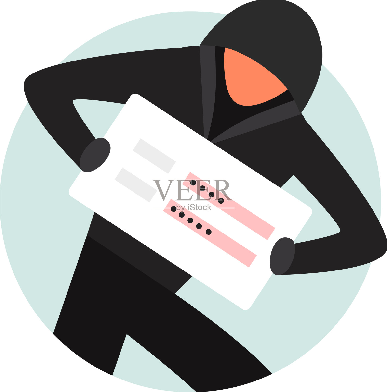 黑客窃取证书组成设计元素图片