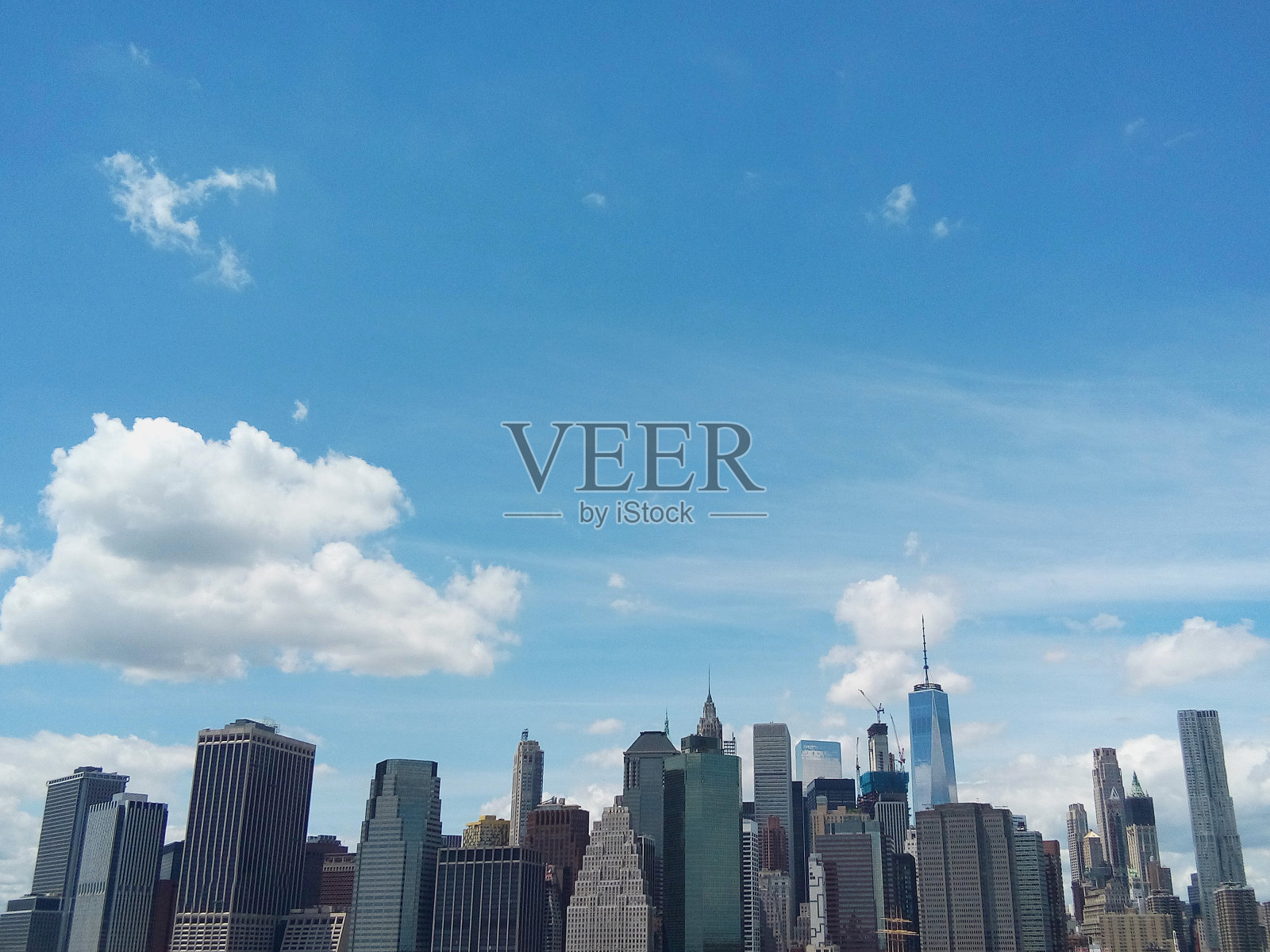 曼哈顿的天际线照片摄影图片