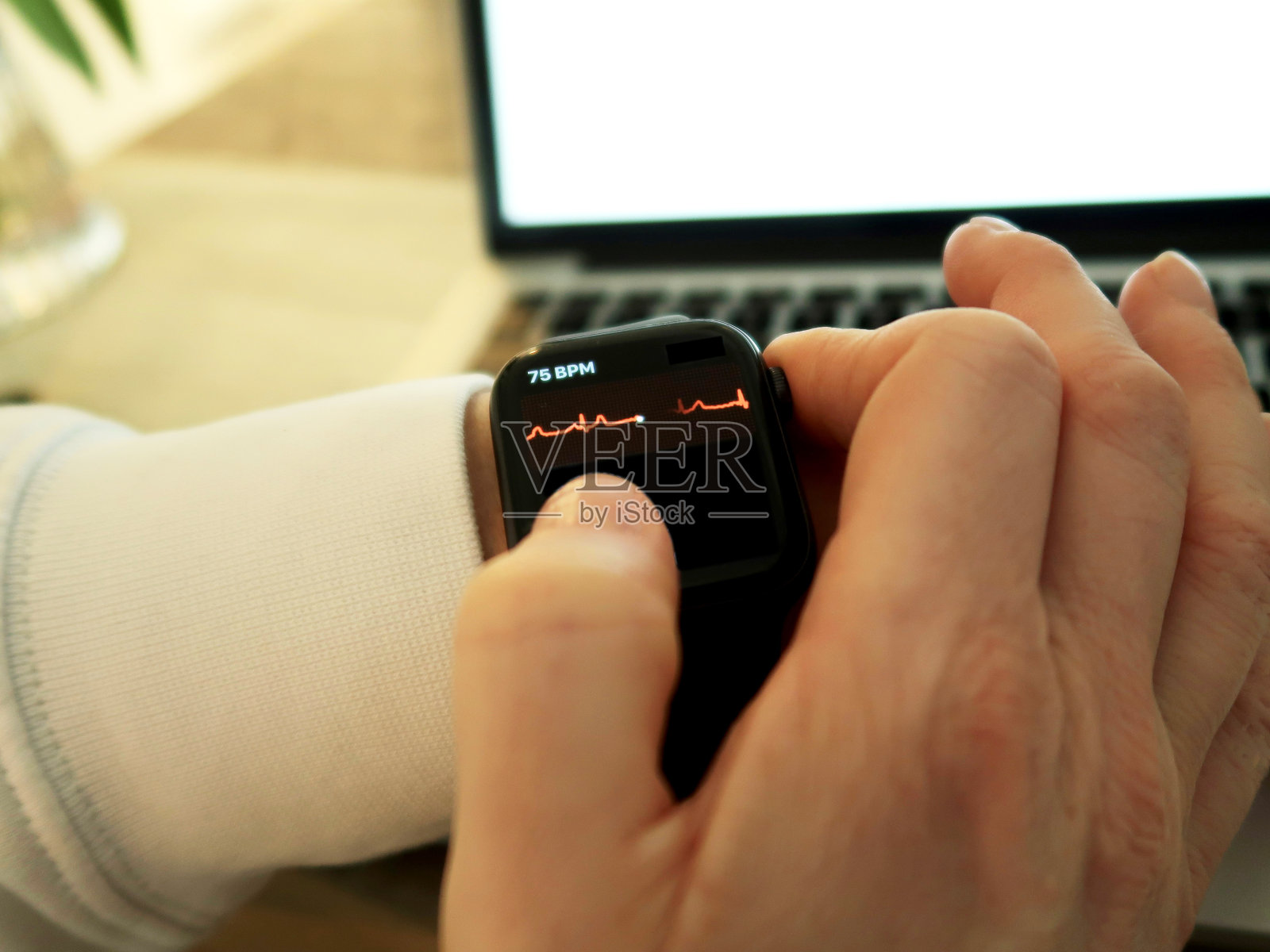 近距离心电图照片摄影图片