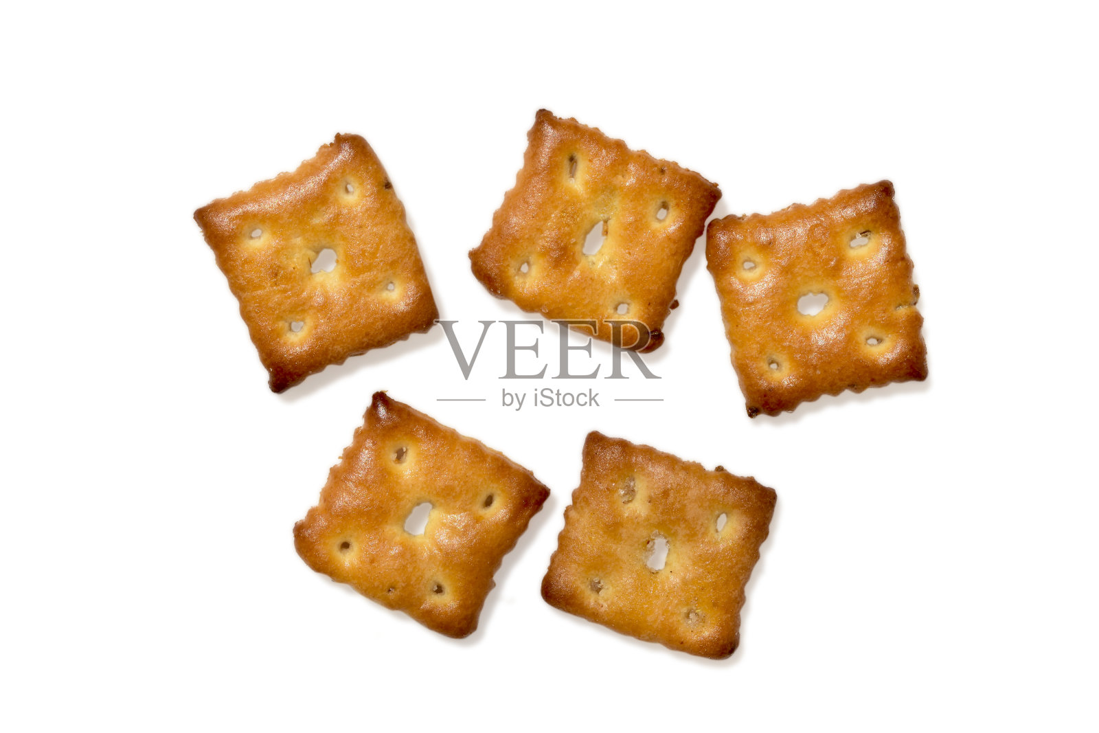 饼干，咸饼干，孤立在白色背景上照片摄影图片