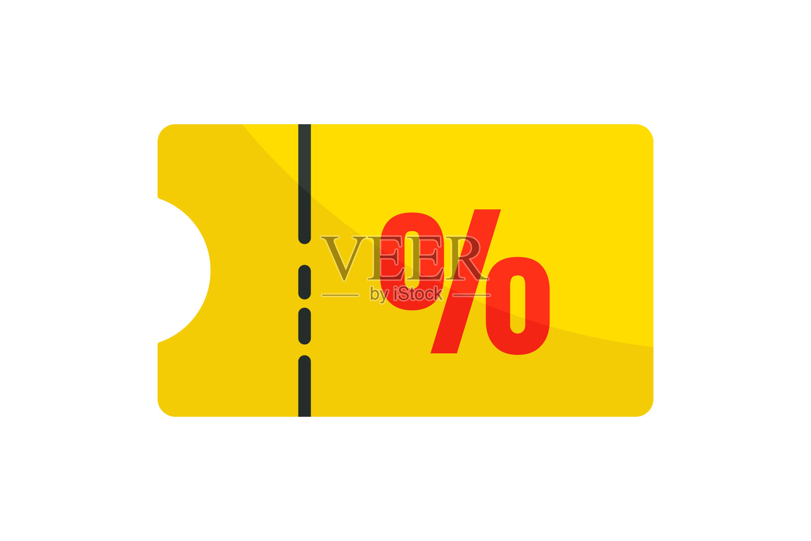 优惠券图标说明。图标与购物有关。平面图标样式。简单的矢量设计可编辑插画图片素材