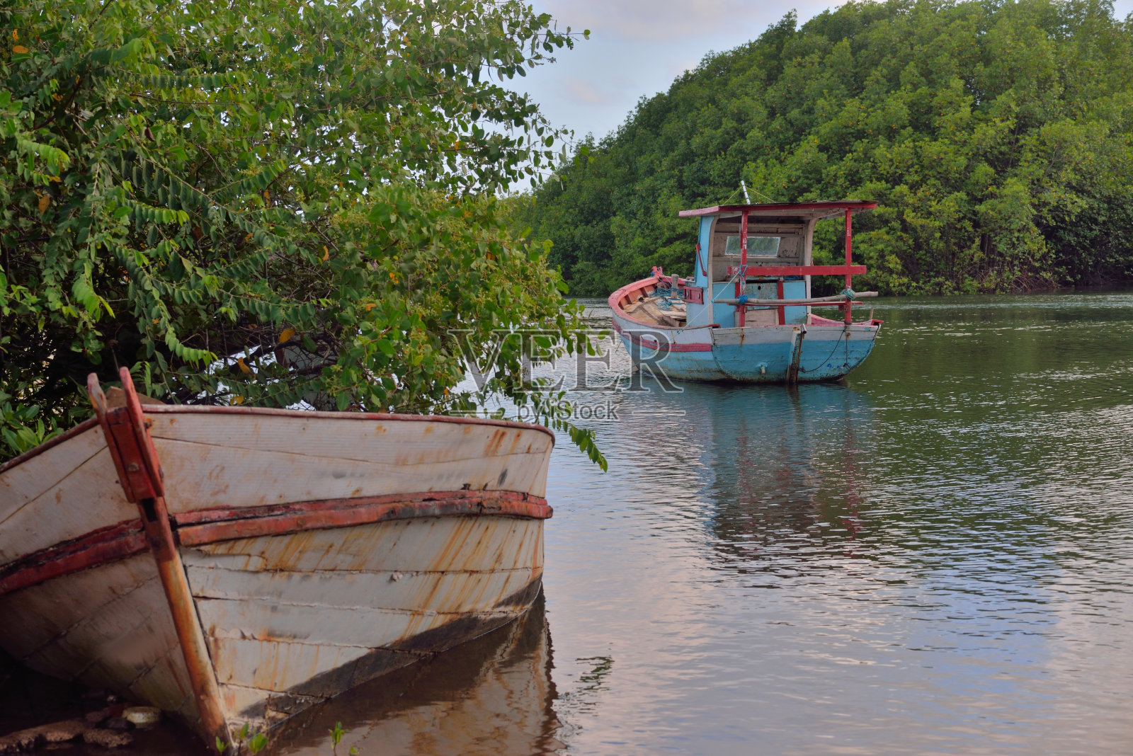 里约热内卢巴西普列托渔船照片摄影图片