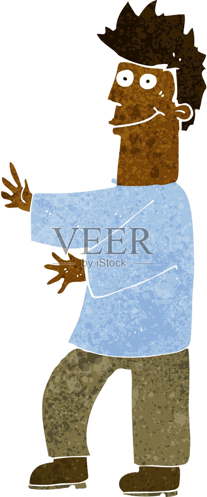 卡通快乐人插画图片素材