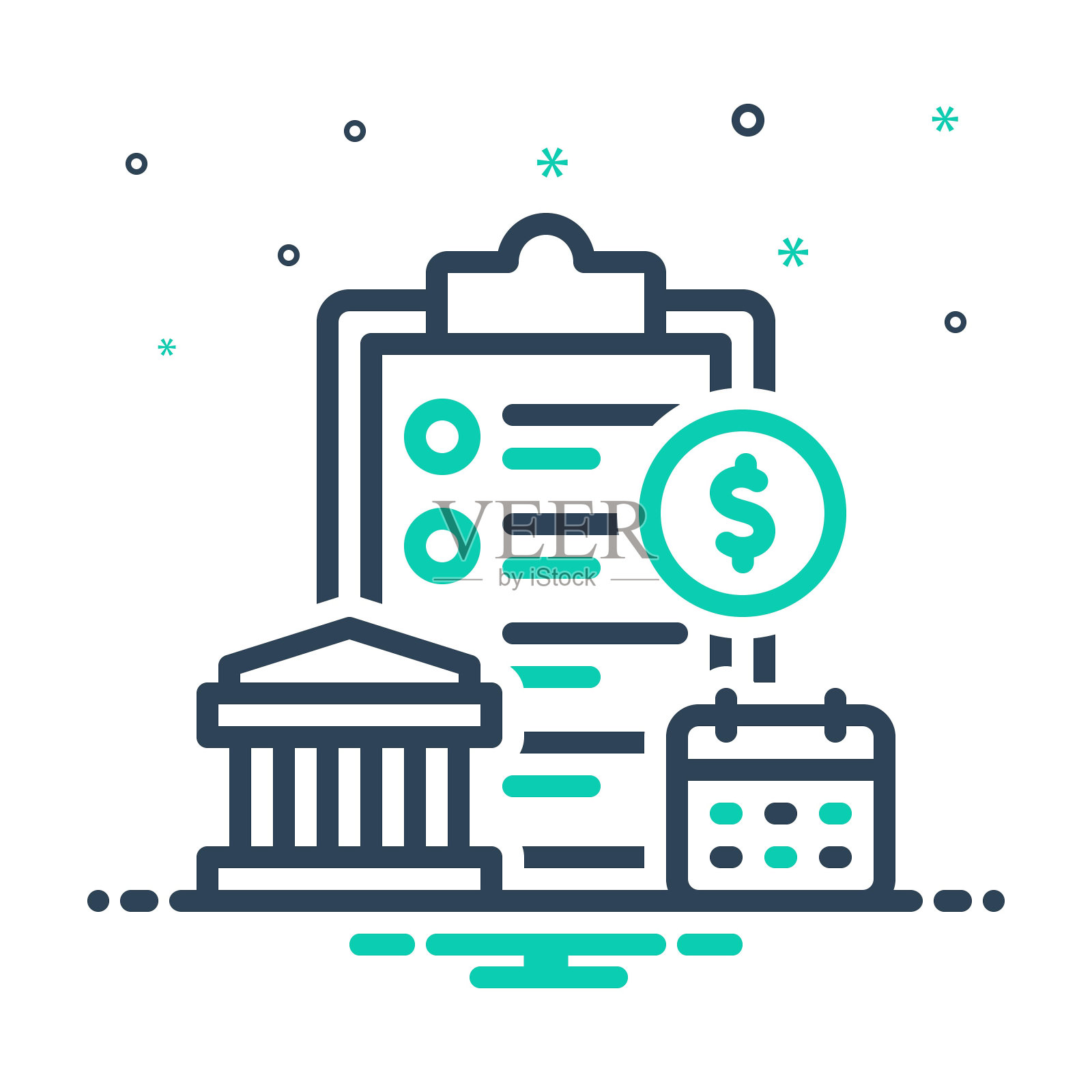 研发付款表插画图片素材