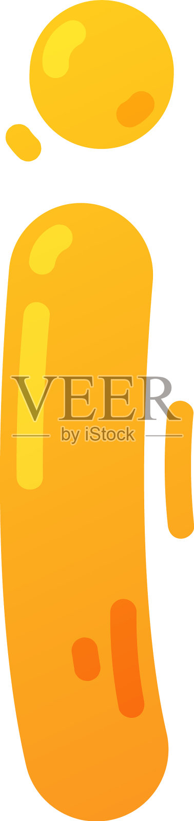 有趣明亮的气球字母我的儿童字母表设计元素图片