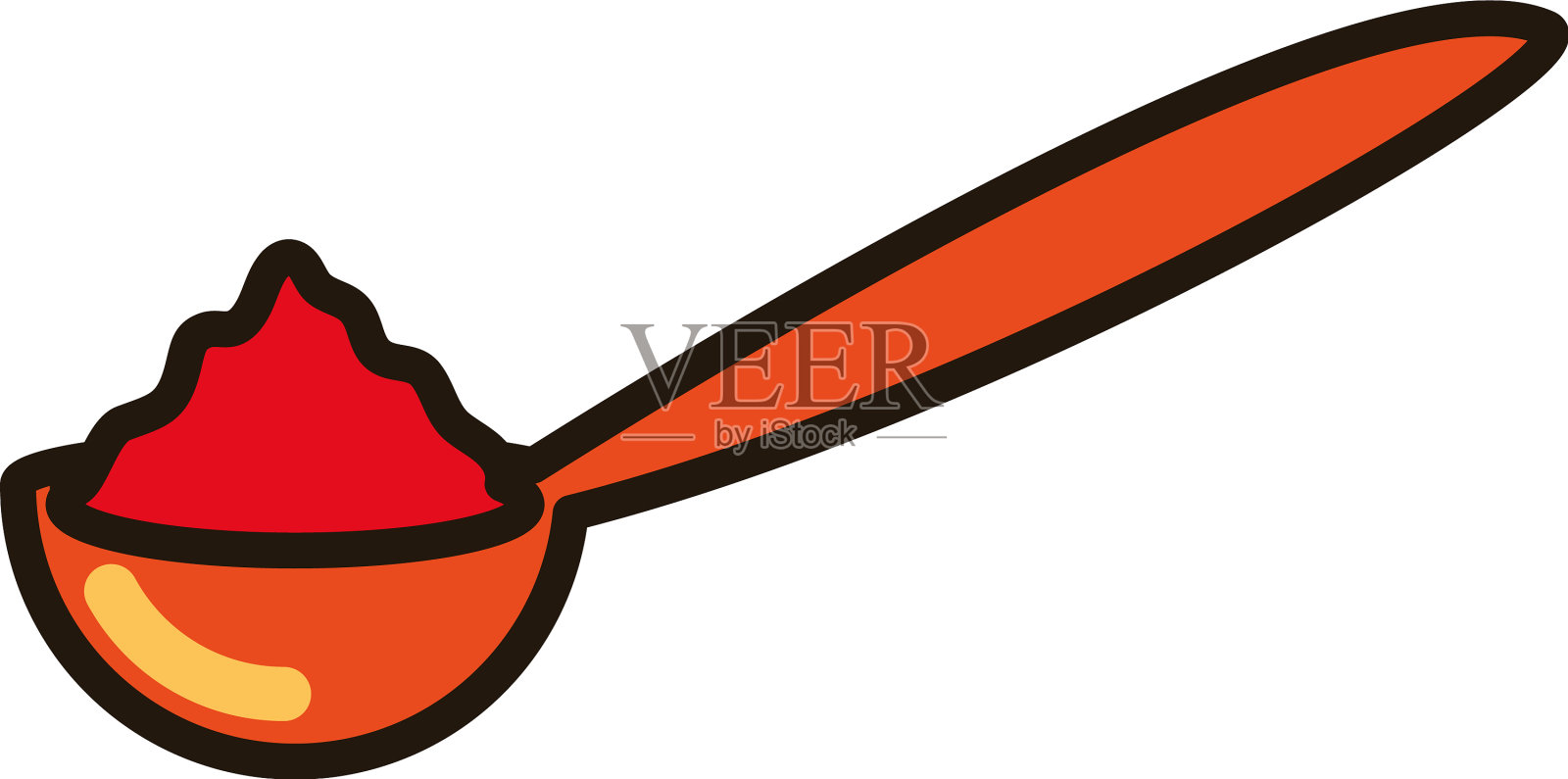 辣椒粉勺设计元素图片