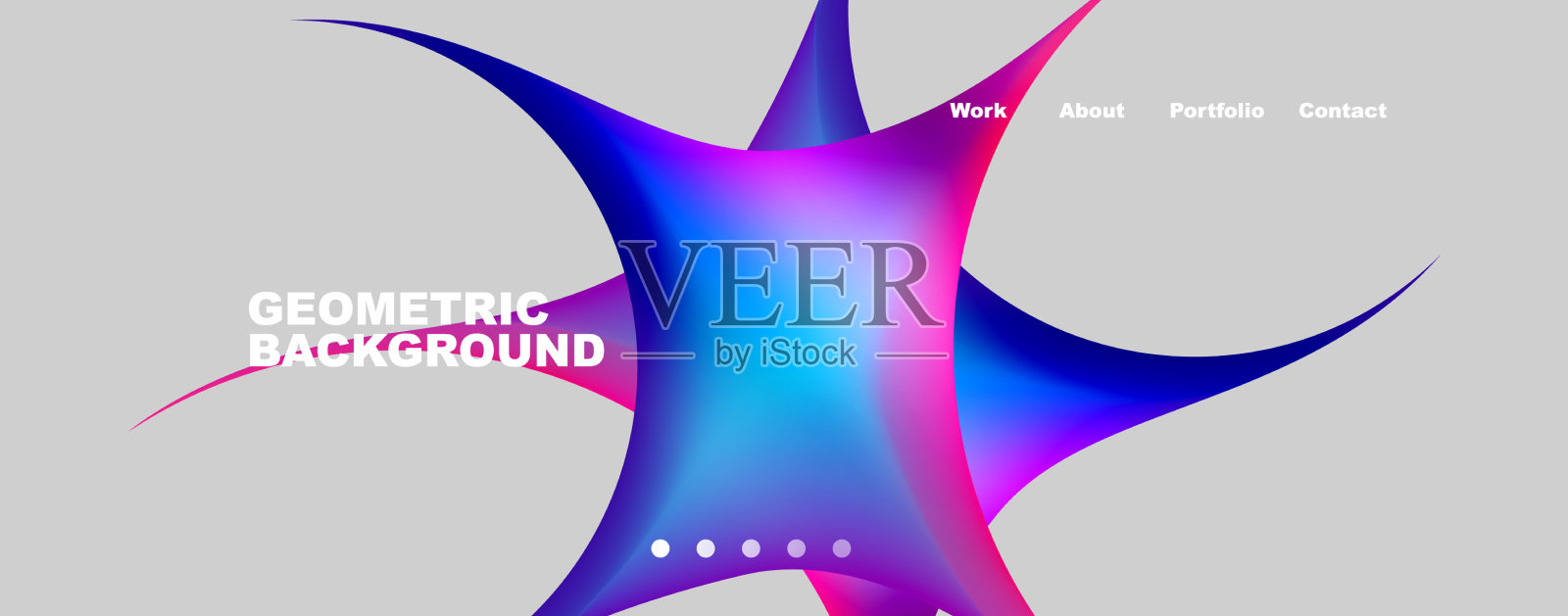 潮流简单的圆形渐变抽象背景插画图片素材